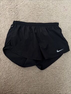 Nike Women's Black Athletic Split-Hem Running Shorts